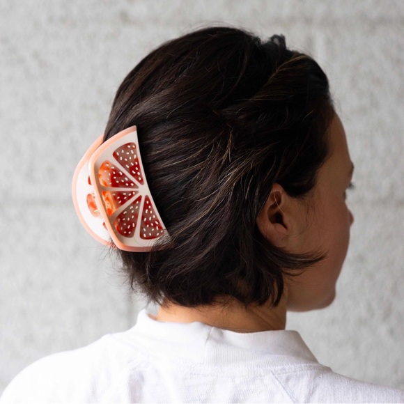 NWT Jenny Lemons set of 2 fruit hair claws, Lemon and Grapefruit - Picture 11 of 11